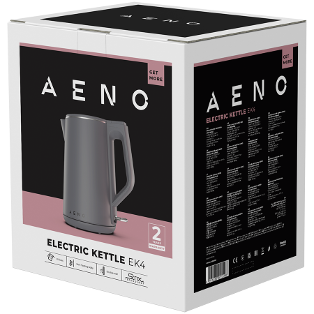 AENO Electric Kettle EK4: 1850-2200W, 1.5L, Strix, Double-walls, Non-heating body, Auto Power Off, Dry tank Protection [4]