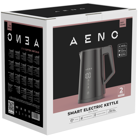 AENO Electric Kettle EK7S Smart: 1850-2200W, 1.7L, Strix, Double-walls, Temperature Control, Keep warm Function, Control via Wi-Fi, LED-display, Non-heating body, Auto Power Off, Dry tank Protection [4]