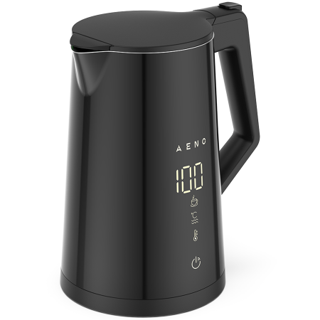 AGD - AENO Electric Kettle EK7S Smart: 1850-2200W, 1.7L, Strix, Double-walls, Temperature Control, Keep warm Function, Control via Wi-Fi, LED-display, Non-heating body, Auto Power Off, Dry tank Protection