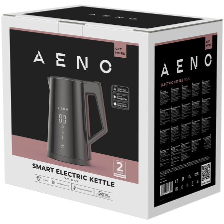 AENO Electric Kettle EK7S Smart: 1850-2200W, 1.7L, Strix, Double-walls, Temperature Control, Keep warm Function, Control via Wi-Fi, LED-display, Non-heating body, Auto Power Off, Dry tank Protection [3]