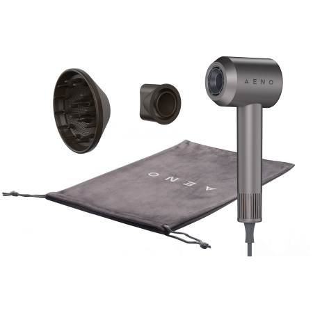 AENO Hair Dryer HD1, high speed, airflow 100 km/h, NTC sensor, 1500W, ionization, incl. diffusor, concentrator, travel bag [2]