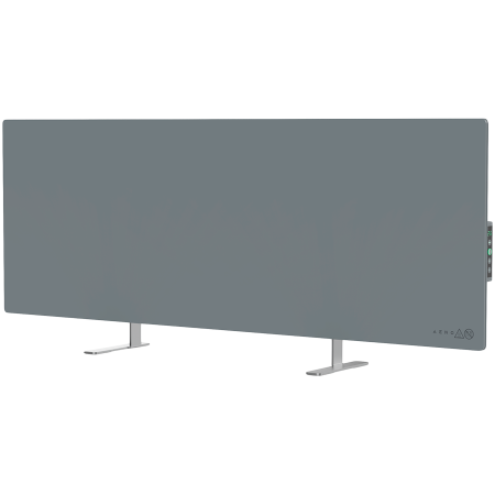 AGD - AENO Premium Eco Smart Heater, 700W, Tempered glass, Infrared+convection heating type, LED display, Plug type: Europe (E/F type), GREY