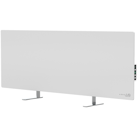 AGD - AENO Premium Eco Smart Heater, 700W, Tempered glass, Infrared+convection heating type, Led display Plug type: Europe (E/F type), WHITE