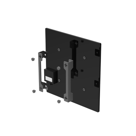 AENO Premium Eco Smart Quadro Wall Heater, 500W, 50x50 cm., Tempered glass, Infrared+convection heating type, LED display Plug type: Europe (E/F type), BLACK, , Made in Poland [3]