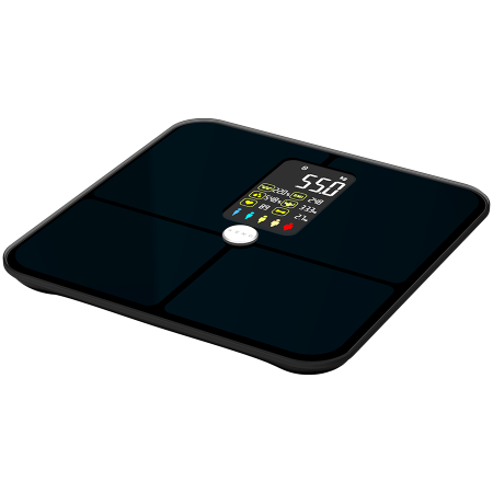 AGD - AENO Smart Body scales BS2S, 16 body metrics, up to 180kg, colorful display