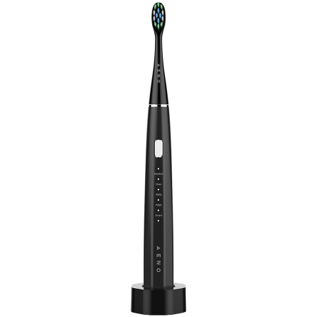AGD - AENO SMART Sonic Electric toothbrush, DB2S: Black, 4modes +8 smart, wireless charging, 46000rpm, 90 days without charging, IPX7