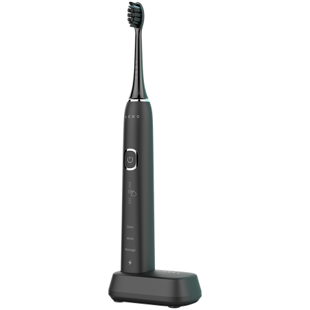 AGD - AENO Sonic Electric Toothbrush, DB4: Black, 9 scenarios, with 3D touch, wireless charging, 46000rpm, 40 days without charging, IPX7