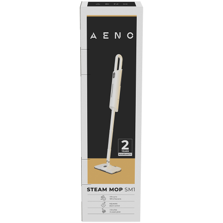 AENO Steam Mop SM1: built-in water filter, aroma oil tank, 1200W, 110°C, Tank Volume 380 ml, Screen Touch Switch [3]