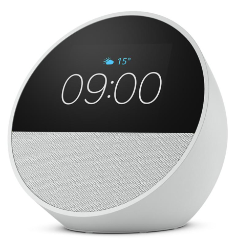 NOD_products_tech - Amazon Echo Spot, Glacier White