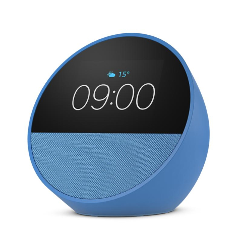 NOD_products_tech - Amazon Echo Spot, Ocean Blue