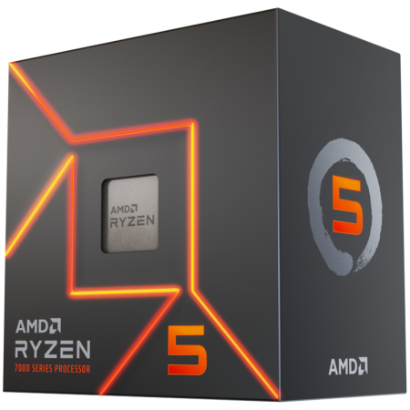 Procesoare - AMD CPU Desktop Ryzen 5 6C/12T 7600 (5.2GHz Max, 38MB,65W,AM5) box, with Radeon Graphics and Wraith Stealth Cooler