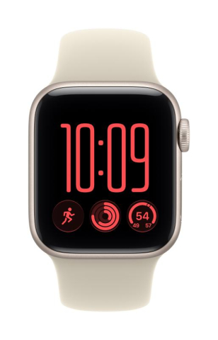NOD_products - Apple Watch SE 3 GPS + Cellular 40mm Starlight Aluminium Case with Sand Sport Band - M/L