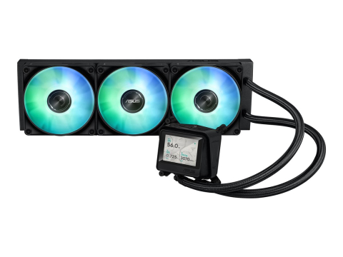 Periferice PC - ASUS MAX Gaming LC 360 ARGB LCD - Sistem de răcire cu lichid pentru procesor - Dimensiune radiator: 360 mm - (pentru: AM4, AM5, LGA1851, LGA1700) - cupru - 120 mm