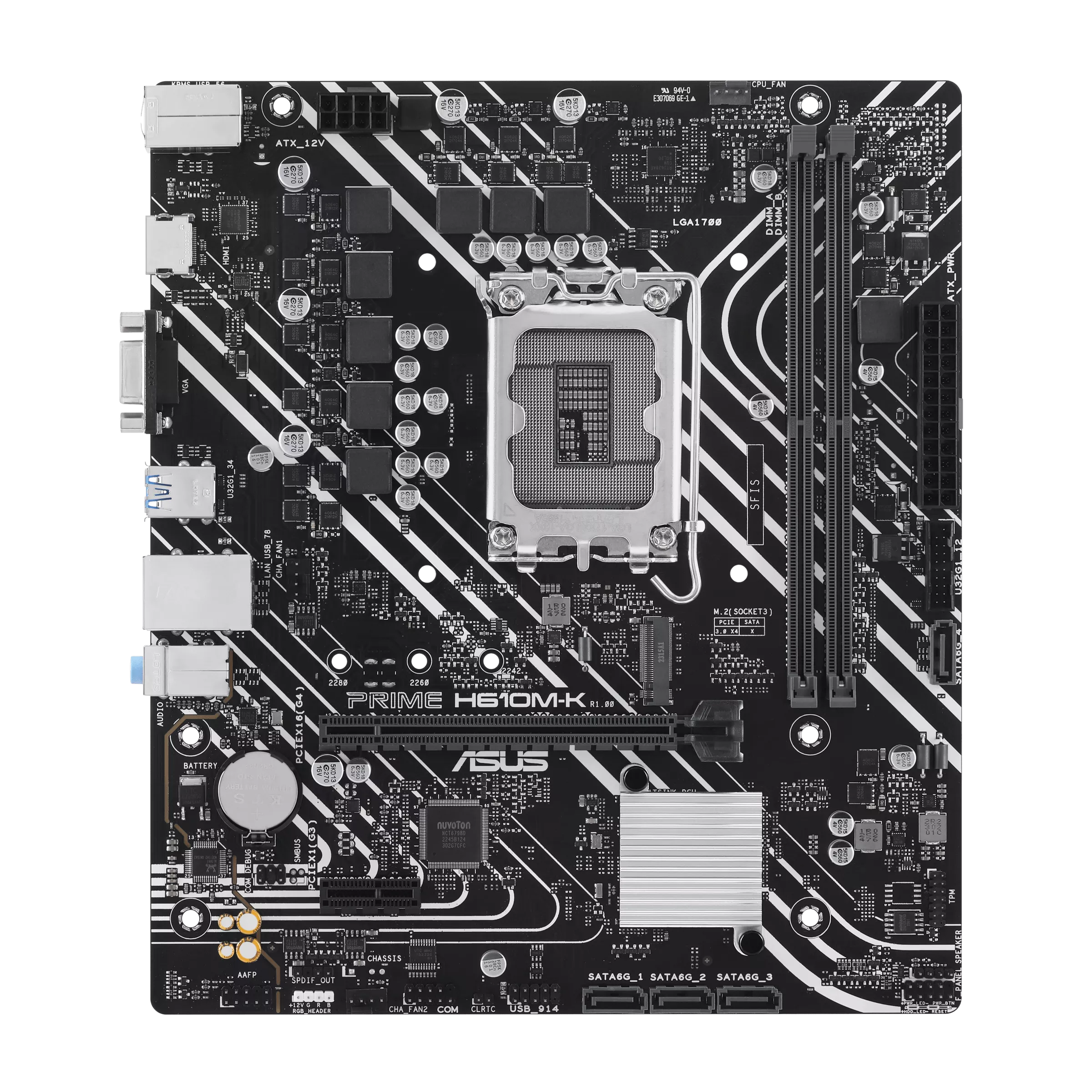 Placa de baza ASUS Prime H610M-K LGA1700 mATX DDR5 (PRIME H610M-K) - ASUS [1]