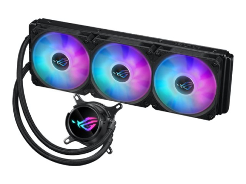 Laptop, PC & tablete - ASUS ROG STRIX LC III 360 ARGB - Sistem de răcire cu lichid pentru procesor - Dimensiune radiator: 360 mm - (pentru: AM4, LGA1200, LGA1700, AM5, Socket LGA115x) - cupru - 120 mm