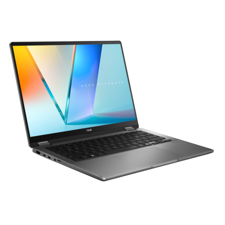 Laptop 2-in-1 ASUS Vivobook 14 Flip TP3407SA-QL060X, Intel Core Ultra 7 258V, 14" OLED Touch, 32GB RAM, 1TB SSD, Intel Arc, Windows 11 Pro, Matte Gray [1]