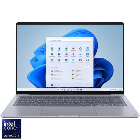 Laptopuri - Laptop ASUS Zenbook 14 UX3480AA 14" FHD Intel Core Ultra 7 355 16GB RAM 512GB SSD Windows 11 Home Arctic Blue - ASUS