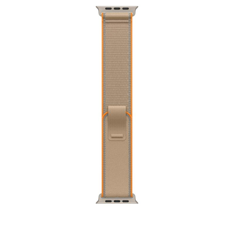 Smartwatch - Curea pentru Apple Watch 49mm Trail Loop Sand M/L cu elemente Natural Titanium - APPLE