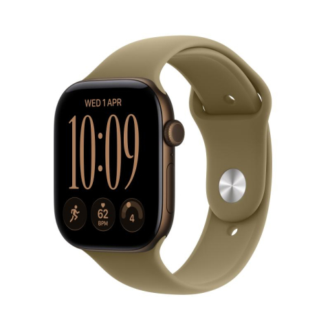 Smartwatch / benzi fitness - Apple Watch Series 12 GPS 46mm Dark Bronze Aluminum Case with Olive Sport Band M/L - APPLE