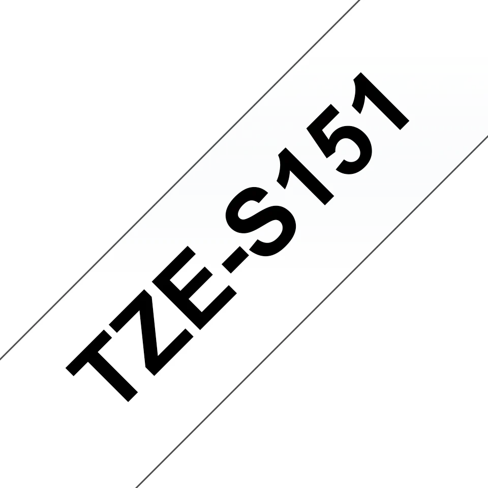 Brother 24mm BLACK  ON CLEAR ADHESIVE TAPE TZES151 [0]