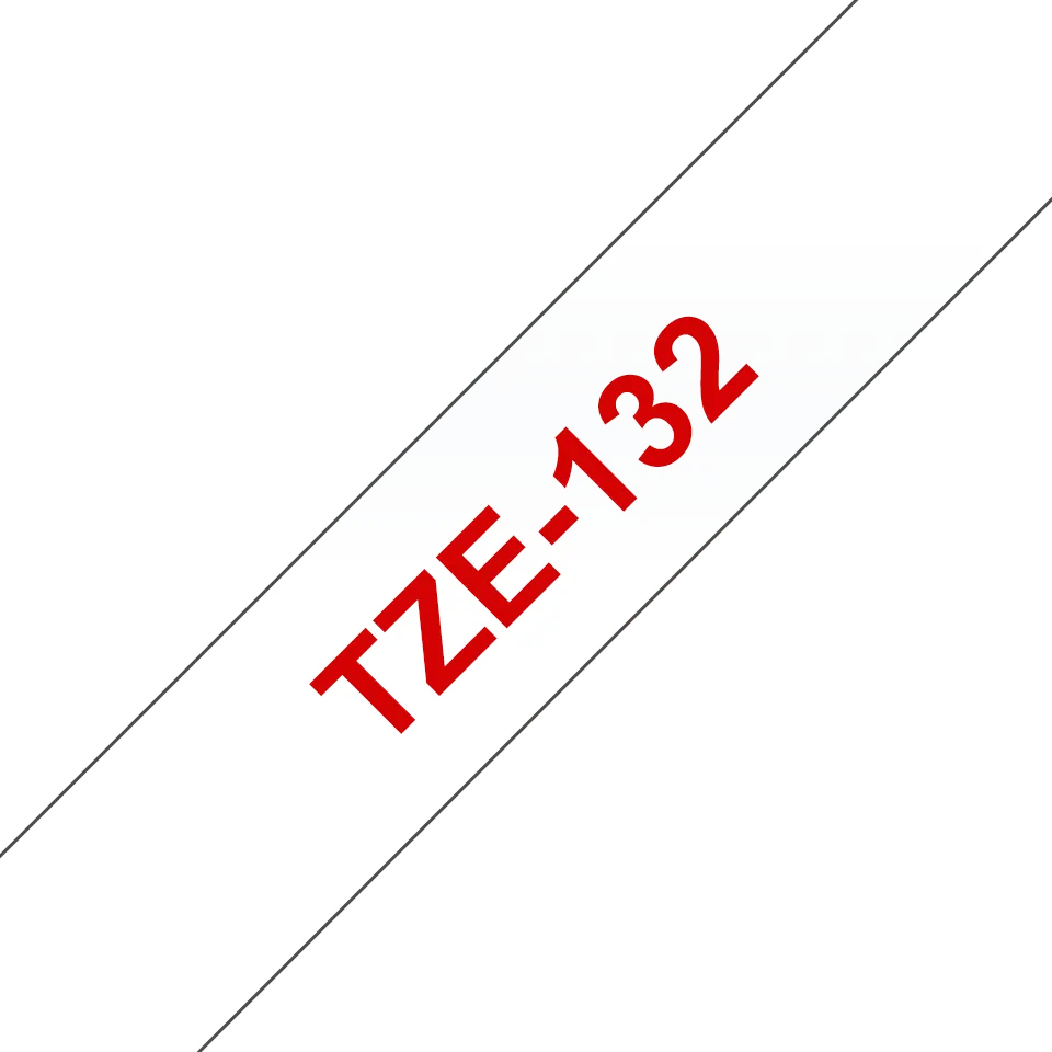 Consumabile - Brother TZ-132 12mm RED ON CLEAR