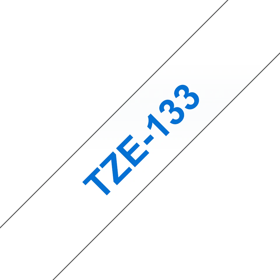 Consumabile - Brother TZ-133 12mm BLUE ON CLEAR