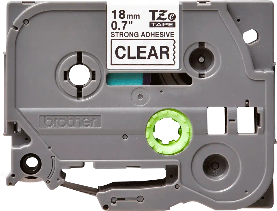 Brother 18mm BLACK  ON CLEAR ADHESIVE TAPE TZES141 [2]