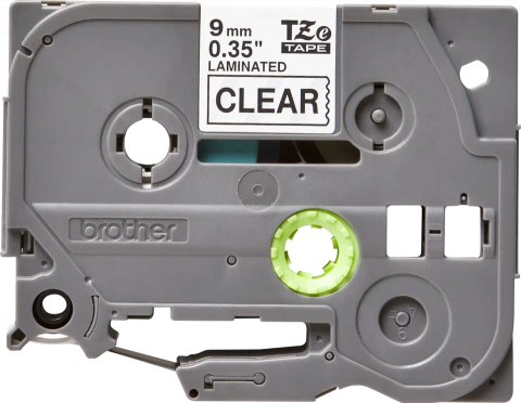 Banda Etichete Brother TZe121, Laminată, Negru pe Alb, 9mm/8m [2]