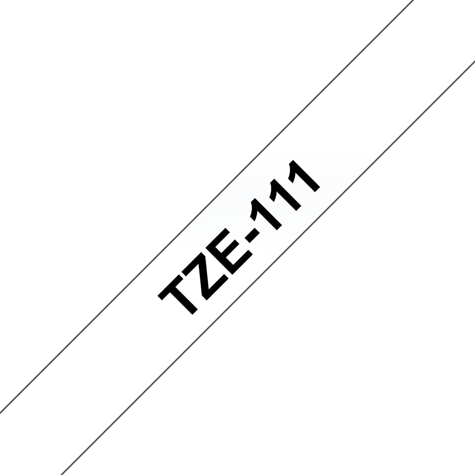 Consumabile - Brother TZ111 6mm BLACK ON CLEAR