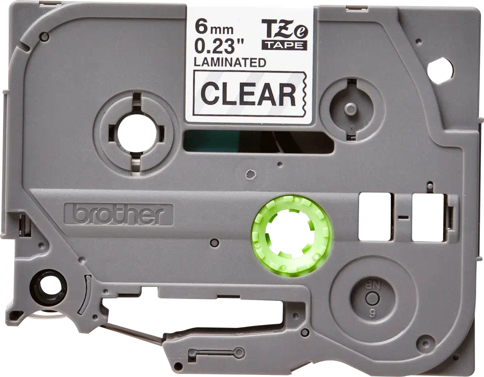 Brother TZ111 6mm BLACK ON CLEAR [1]