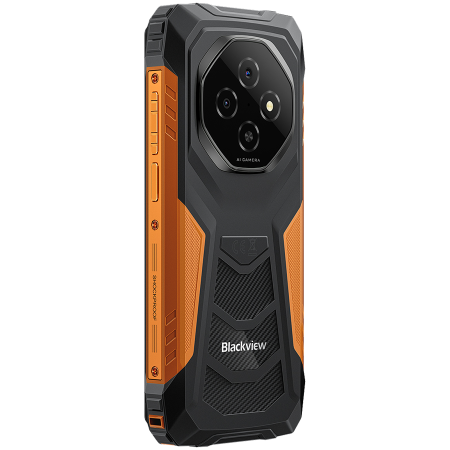 Blackview FORT1 LTE 6.56-inch HD+ 1612x720 90Hz 6+256GB Unisoc T615 Octa-Core 1.8GHz 8MP Front 16+2MP Rear NFC MIL-STD-810H 10000mAh Fingerprint Android 15 Orange [6]