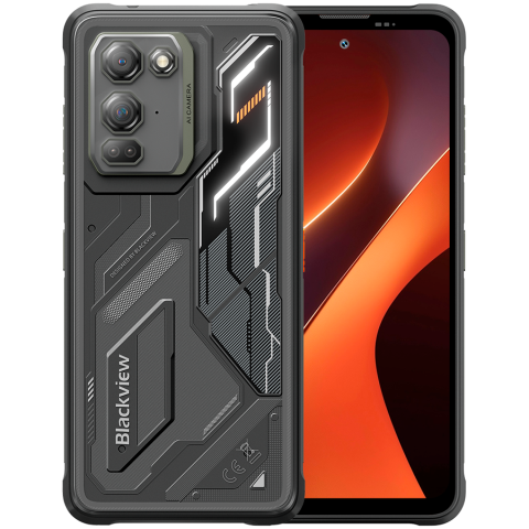 Telefoane - Blackview FORT200 LTE 6.78-inch FHD+ 2460x1080 120Hz 6+256GB MT Helio G100 Octa-Core 2.2GHz 50MP Front 108MP+13MP Rear NFC Night Vision cam+IR light MIL-STD-810H 5000mAh Wireless charging Fingerprint 