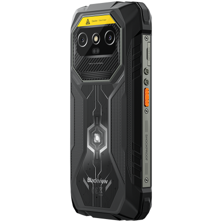 Blackview ROCK 1 Pro LTE 6.56-inch HD+ 1612x720 90Hz 8+256GB MT Helio G81 Octa-Core 2.0GHz 13MP Front 16+20MP Rear BARCODE SCANER NFC MIL-STD-810H 15000mAh Fingerprint Android 16 Black [7]