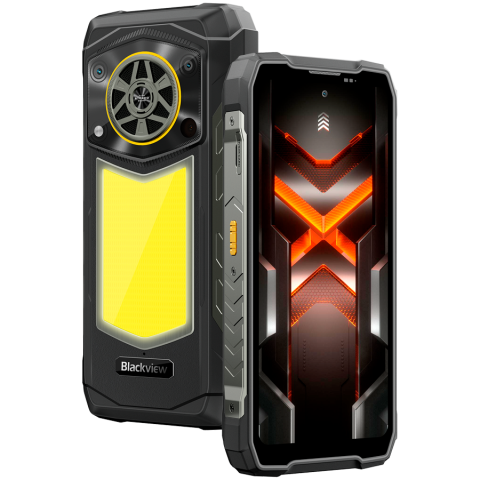 Blackview ROCK 5 LTE 6.78-inch FHD+ 2460x1080 120Hz 12+256GB MT G100 Octa-Core 2.2GHz 50MP Front 108MP+20MP Rear NFC FP Night Vision cam MIL-STD-810H 20000mAh Android 16,Black [1]