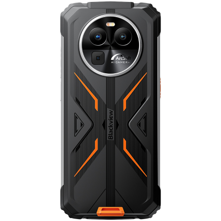 Blackview Rugged BV8100 6.5inch FHD+ IPS 1080*2400 120Hz Gorilla Glass 5, MT6789 8/256GB 32MP; Rear 50MP/13MP/VGA 8800mAh, 45W fast charging NFC, IP68 & IP69K & MIL-STD-810H, Android 14 Orange [2]
