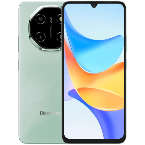 Telefoane - Blackview SHARK 6 5G 6.88inch FHD 1640x720 IPS LCD 120Hz 4+128GB Unisoc T8100 octa-core up to 2.2GHz Cam 13MP Front 8MP / 16+2MP Rear Battery 5000mAh Type-C Dual SIM SD card slots Android 15 Mint Gree