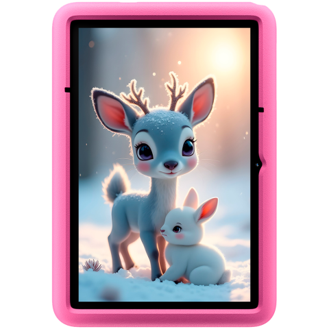 Blackview Tab 60 Pro Kids LTE 10.1-inch HD+ 800x1280 IPS 60Hz 4GB/128GB Octa-core T606 1.6GHz 5MP Front/8MP Back Camera Battery 7700mAh NO Carger USB Type-C Android 15 SD card slot Rose Pink [1]