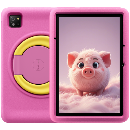 Tablete - Blackview Tab A6 Kids WiFi 10.1-inch HD+ IPS 800x1280 A523 Octa-core 1.8GHz 4GB/128GB 5100mAh NO Charger 5MP Front/8MP Rear camera Android 14 Rose Pink