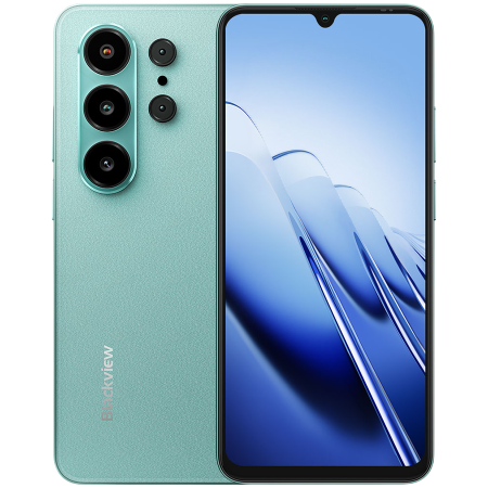 Telefoane - Blackview WAVE 10 LTE 6.88-inch HD IPS 720x1640 120Hz 8+128GB Unisoc UMS9230E Octa Core 1.6GHz CAM 13MP/32MP Face ID Fingerprint 5000mAh No Charger Android 16 Mint Green