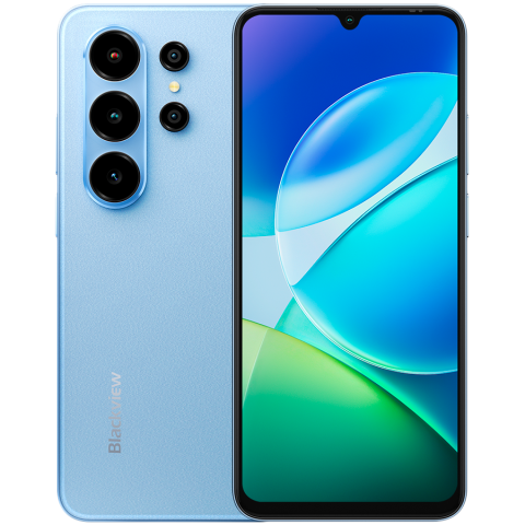 Blackview WAVE 10C LTE 6.88-inch HD IPS 720x1640 90Hz 4+128GB T310 Quad-core 2.0GHz CAM 8MP+13MP 5000mAh Android 16 Face ID,Iris Blue [0]
