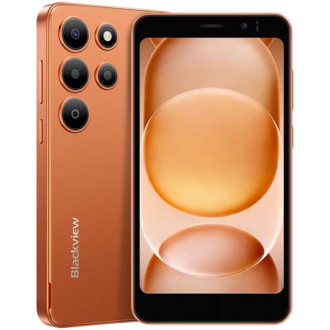 BLACKVIEW WAVE 2C LTE 5-inch WVGA 854*480 60Hz 3+32GB Unisoc SC9863A1 Octa Core 1.6GHz CAM 5MP 2MP 3000mAh GPS No Charger Android 16 GO Blaze Orange [0]