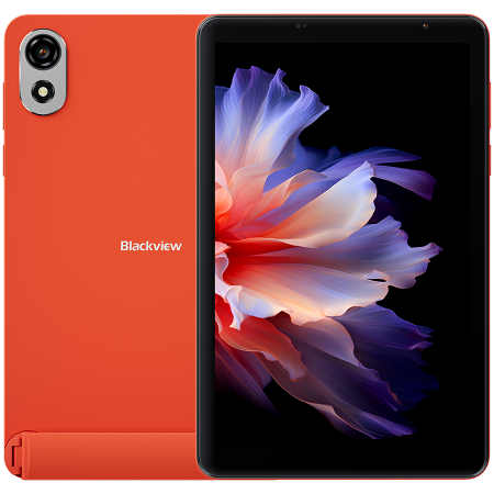 Tablete - Blackview Zeno 1 LTE 4GB/64GB 8-inch HD IPS 800x1280 90Hz Unisoc T615 Octa-core 1.6GHz 8MP Front/8MP Back Camera Battery 6000mAh Type-C L1 NetflixHD TUV Android 15 Space Orange
