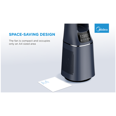 Bladeless Fan & air purifier, Smart WiFi, digital with IOT and remote, H13 HEPA filter, 10 speeds, wide oscillation, ION mode, up to 48 m2, timer, INTELLIGENT WIND, sleep mode, Led display [2]