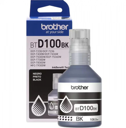 Unitate Cilindru - Brother BT-D100BK, Flacon Original Cerneală Black