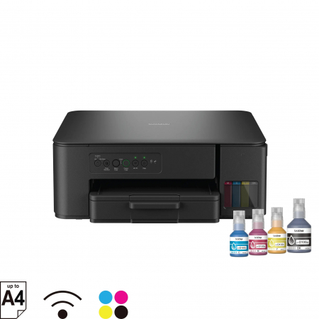 Imprimante, Scannere & Consumabile - BROTHER DCPT430WYJ1 Color Inkjet A4 MFP Ink Tank System 16/9ipm Wireless AirPrint