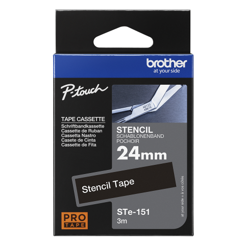 Imprimante - Casetă cu bandă șablon originală Brother STe-151 – lățime de 24mm