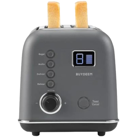 BUYDEEM 2 Slice Automatic Metal Toaster, model DT730E, color Ink Grey, EU [5]