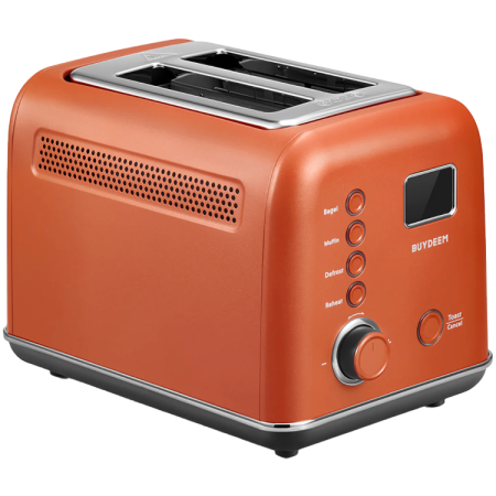 AGD - BUYDEEM 2 Slice Automatic Metal Toaster, model DT730E, color Koi Red, EU