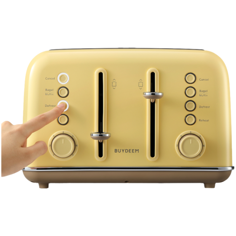 BUYDEEM 4 Slice Toaster, model DT640E, color Mellow Yellow, EU [3]