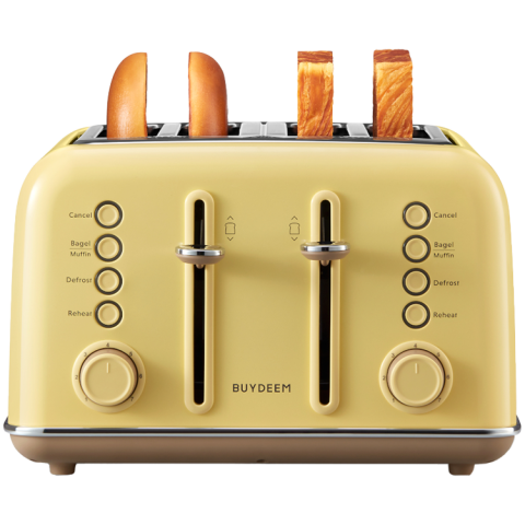 BUYDEEM 4 Slice Toaster, model DT640E, color Mellow Yellow, EU [2]